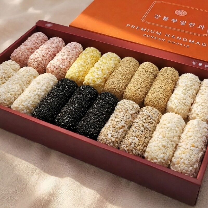 강릉몰,강릉부일한과 소담 명절 수제한과 약과 선물세트(2단)